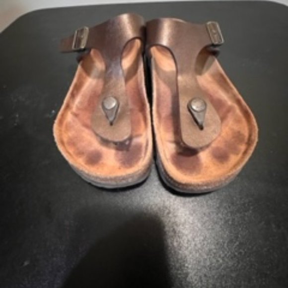 Birkenstock gizeh graceful toffee color size 37 sandal slippers